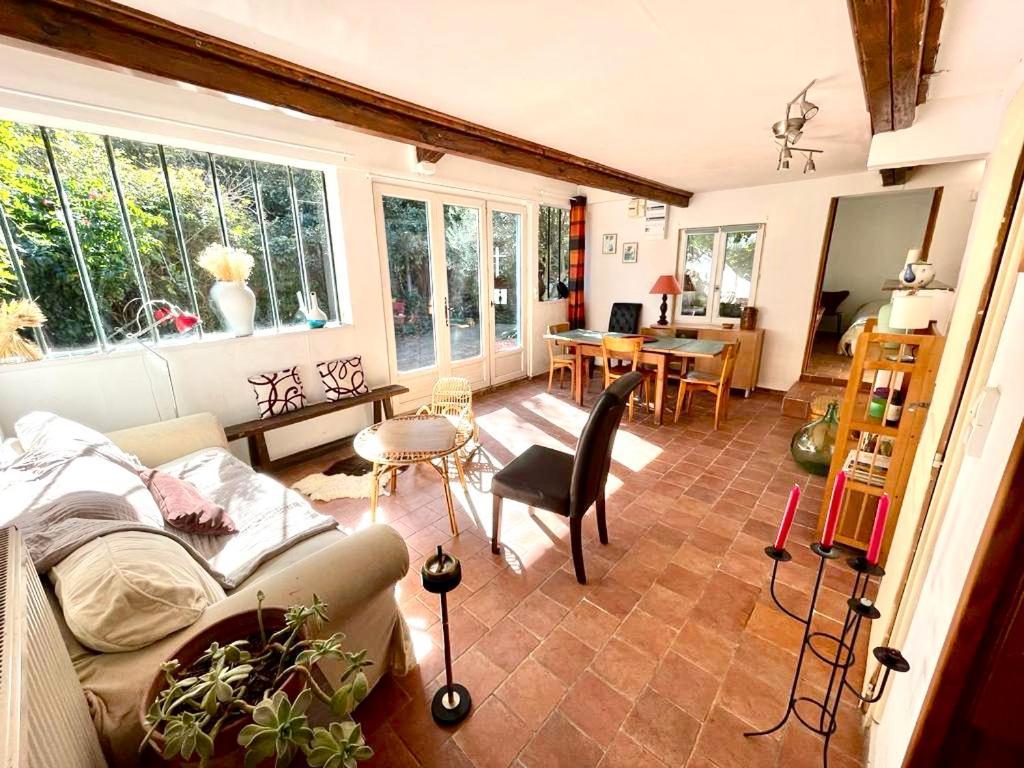 圣吉欧梅斯Charmante Maison Dans Jardin, Calme, 55M2- 2Ch, Metro, Tres Proche Paris公寓 外观 照片